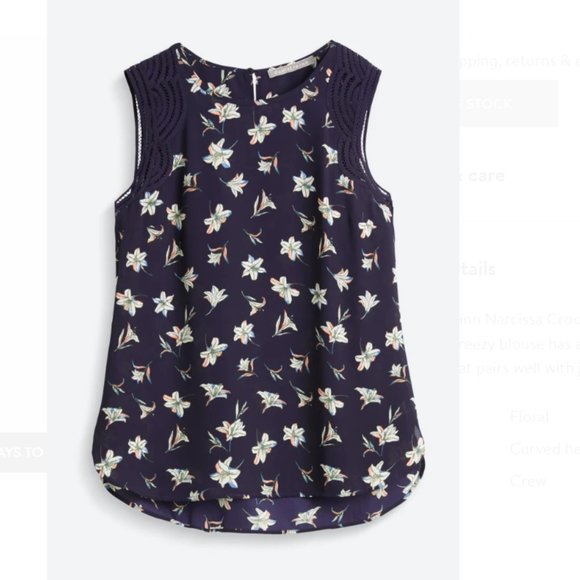 Daniel Rainn Narcissa Crochet Detail Blouse - Picture 2 of 2